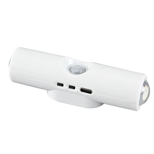 Smart Motion Sensor Wall Lamp with Magnetic Mount, USB Rechargeable LED Night Light for Bedroom, Hallway, Staircase and Closet, Easy Installation, Energy Efficient White(RGB) von BlissfulAbode