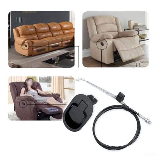Sofa-Griff aus Aluminiumlegierung mit Kabel für Liegestuhl-Release-Mechanismus Sofa-Griff aus Aluminiumlegierung mit Kabel für Liegestuhl-Release-Mechanismus von BlissfulAbode