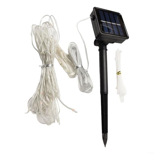 Solar-Regenschirmleuchte für den Außenbereich mit 104 LEDs und perfekt für verschiedene Veranstaltungen (Farbe) von BlissfulAbode