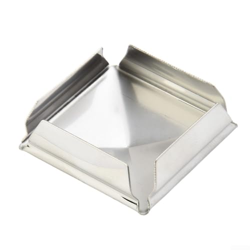 Starke Edelstahl-Pyramidenabdeckung für verzinkte Stahlpfosten, 10 Stück (1 Stück 16 mm) von BlissfulAbode