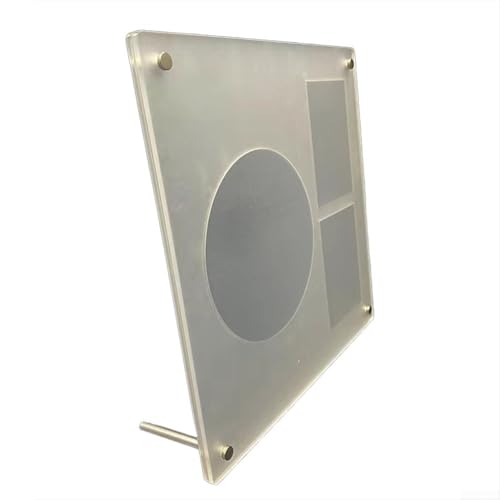 Stilvoller Acryl-Fotohalter mit magnetischen Funktionen zur Personalisierung Ihres Raumes (1 CD + 2 kleine Karten) von BlissfulAbode