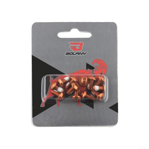 T25 Design Scheibenbremsen Montagezubehör für Mountainbikes inkl. 50 Montagesets (50 Stück rot) von BlissfulAbode