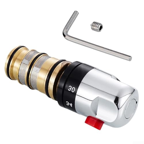 Thermostat-Mischbatterie mit Messingkörper und wärmeempfindlichem Element für stabile Wassertemperatur in Badewannen- und Duscharmaturen Thermostat-Mischbatterie mit Messingkörper und wärmeempfindlichem Element für stabile Wassertemperatur in Badewannen- und Duscharmaturen von BlissfulAbode