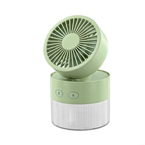 Tragbarer 350 ml USB-Luftbefeuchter mit Lüfter und Nachtlicht für einen komfortablen Arbeitsplatz (grün) von BlissfulAbode