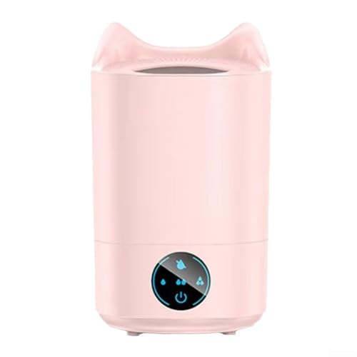 Tragbarer Mini-Luftbefeuchter mit USB-Akku und großem Nebelvolumen für den Heim- und Bürogebrauch (Rosa 2L) von BlissfulAbode
