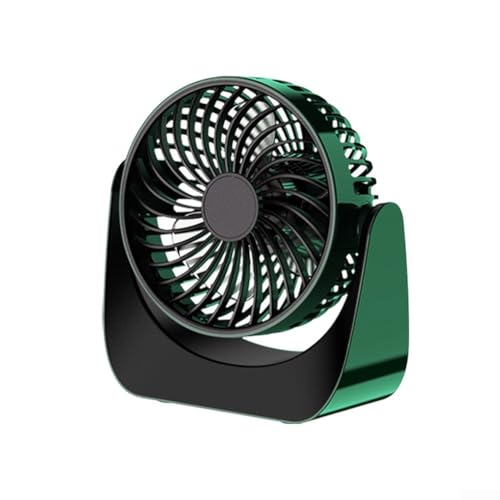 Tragbarer Tischventilator mit verstellbarem 360-Grad-Luftstrom und mehreren Geschwindigkeitseinstellungen für den Einsatz auf Schreibtisch, Büro oder zu Hause (grün) von BlissfulAbode