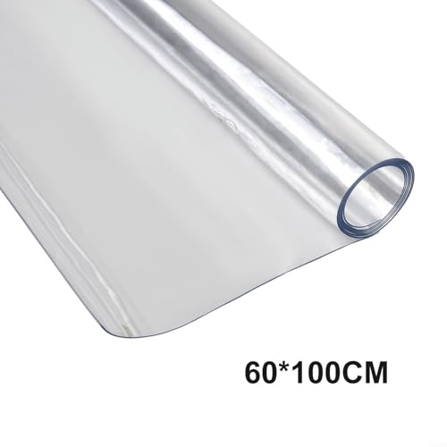Transparente PVC-Matte, weiche Haptik, praktische Lösung zur Aufrechterhaltung der Sauberkeit in Arbeitsbereichen (60 x 100 cm) von BlissfulAbode