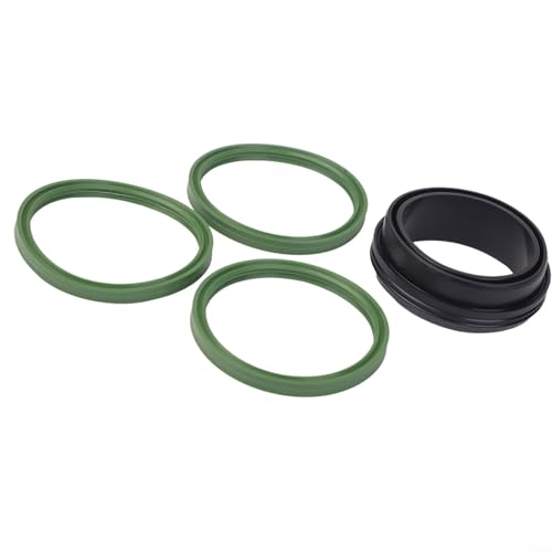 Turbo Collector Ladeluftkühler O-Ring Dichtung Kit Turbo Collector Ladeluftkühler Kit 4-teiliges Gummi-O-Ring-Dichtungsset für BMW Turbo Ladeluftkühler von BlissfulAbode