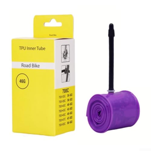 Ultraleichter 700C Fahrradschlauch für TPU perfekt kompatibel mit 23C bis 40C Straßenreifen (3xGravel FV45) von BlissfulAbode