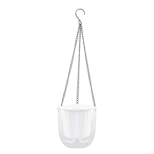 Umweltfreundlicher, transparenter hängender Blumentopf mit Selbstbewässerungsfähigkeit, ermöglicht eine einfache Überwachung des Wasserstands für gesunde Pflanzen (klein) von BlissfulAbode