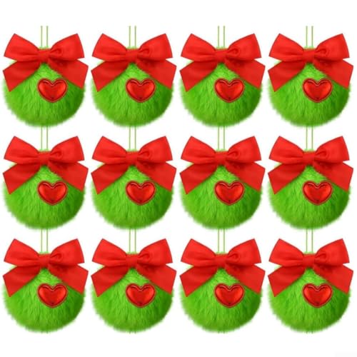 Urlaubsdekorationsset, 12 Stück, Plüsch-Weihnachtsschmuck für Bäume, Tische und Veranstaltungen Urlaubsdekorationsset, 12 Stück, Plüsch-Weihnachtsschmuck für Bäume, Tische und Veranstaltungen von BlissfulAbode