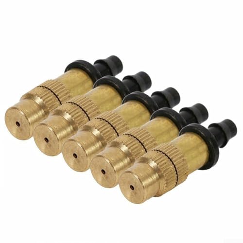 Verstellbare Messing-Sprühdüse für Nebelanwendungen, geeignet für Gewächshäuser und Außenbereiche (30 Stück) von BlissfulAbode