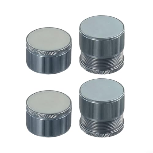 Verstellbare Möbelerhöhungen aus Aluminiumlegierung unterstützen schwere Lasten und verhindern Bodenschäden (4 Stück grau) von BlissfulAbode