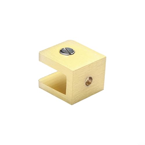 Verstellbarer Glas-Clip-Halter für 8 10 mm dickes Glas, Halterung mit Schrauben (klein) von BlissfulAbode