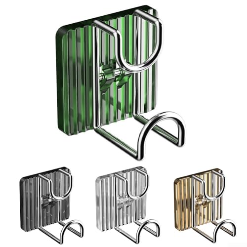 Wandmontierter Topflappen, Aufbewahrungsbügel für Küche, Waschbecken, Haken, Organizer, Metall, Acryl, starke Tragfähigkeit (grau) von BlissfulAbode