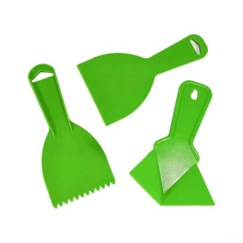 Wandschaber-Werkzeug-Set mit Spachtel, gekerbter Schaber, Eckkelle zum Entfernen von Farbtapeten, flexibles 3-teiliges Schaber-Set mit ergonomischem Griff für Wandreparatur Wandschaber-Werkzeug-Set mit Spachtel, gekerbter Schaber, Eckkelle zum Entfernen von Farbtapeten, flexibles 3-teiliges Schaber-Set mit ergonomischem Griff für Wandreparatur von BlissfulAbode