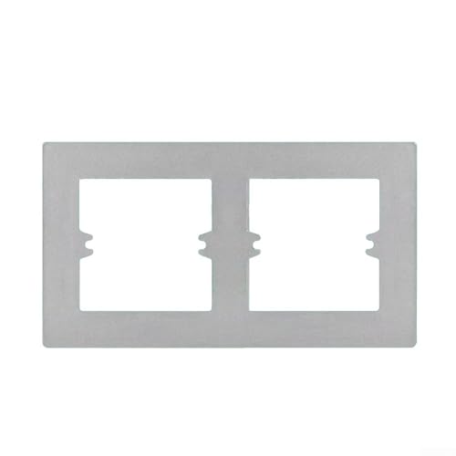 Wandsteckdose Panel 86 Typ Abdeckung mit dekorativem Rahmen für Schalter, PC-Materialschalter Wandpaneel Bodenbox für Zuhause oder Büro Setup (grau-type2) von BlissfulAbode