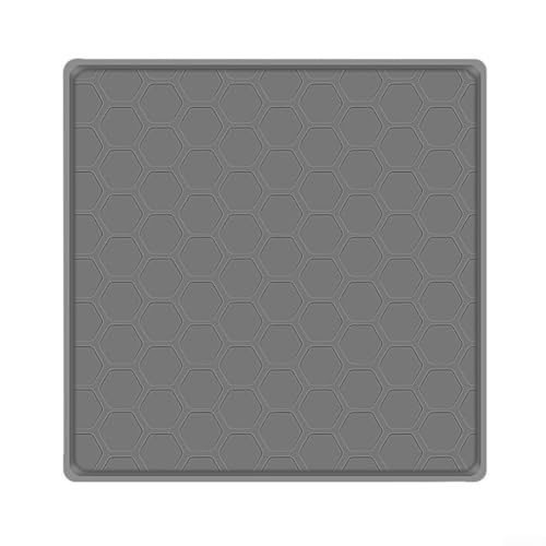 Waschbare Kühlschrankmatte mit Auslaufschutz-Design, Verwendung unter Kühlschränken, Waschmaschinen und Haustierbereichen für saubere Böden (grau) von BlissfulAbode