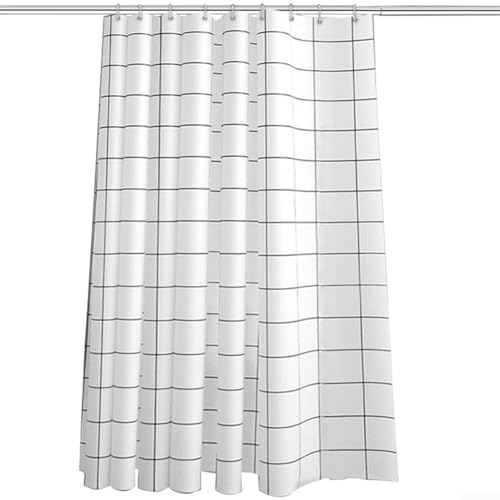 Wasserabweisender Duschvorhang mit blickdichtem Material für Privatsphäre und Stil (150 x 180 cm) von BlissfulAbode
