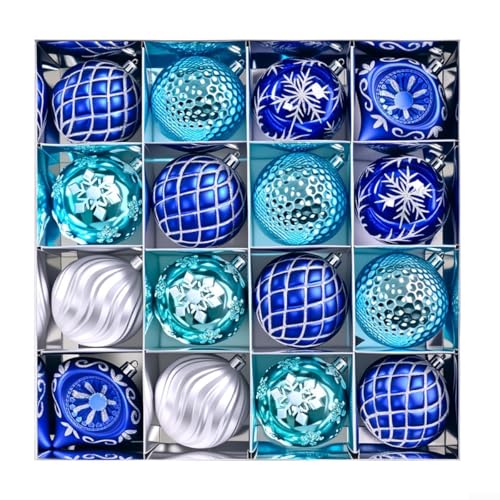 Weihnachtskugel-Ornamente, 16 Stück, für Baum und Innendekoration, handgefertigt, um Farbe und Finish Saison für Saison zu erhalten Weihnachtskugel-Ornamente, 16 Stück, für Baum und Innendekoration, handgefertigt, um Farbe und Finish Saison für Saison zu erhalten von BlissfulAbode