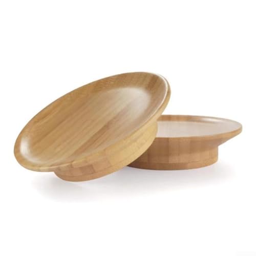 Weinglas-Tablett aus Holz, 6 Stück, erhöhen Sie Ihre Unterhaltung mit funktionalem Design von BlissfulAbode
