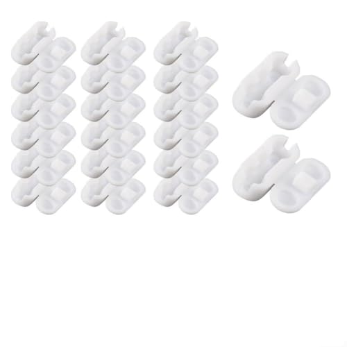 Zugkabelverbinder Clips für Rollos und Vertikaljalousien, unverzichtbar für einfache Bedienung von Raffgardinen (50 Stück) von BlissfulAbode