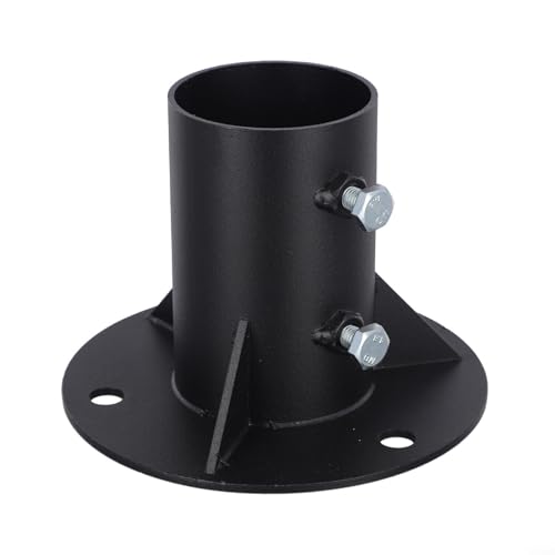 Zuverlässiger Stahl-Kettenglied-Zaunpfostensockel für Lampe und Briefkasten, einfache Positionseinstellung (65 mm) von BlissfulAbode