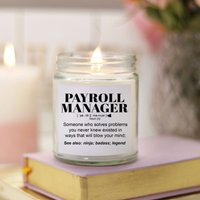 Geschenk Für Gehaltsbuchhalter L Lustiges Kerzengeschenk Frauen Und Männer Wertschätzung, Geburtstag, Weihnachtsgeschenk Handgegossene von BlissfulGiftShop
