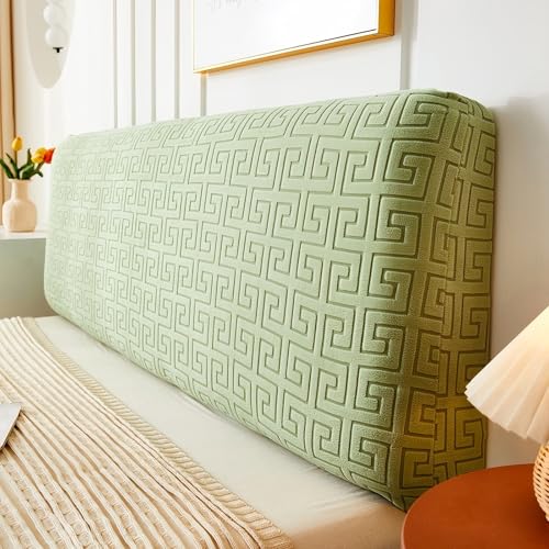 Blissio Bett Kopfteil Bezug,Stretchbarer Bettkopfteil Hussen,Kopfteil Abdeckung Bett,Staubdichte Schutzhülle,für Headboard for Bed Rückenschutz（150cm） von Blissio