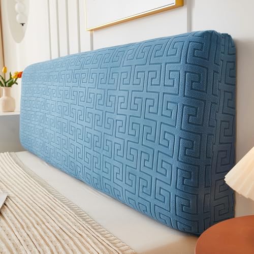 Blissio Bett Kopfteil Bezug,Stretchbarer Bettkopfteil Hussen,Kopfteil Abdeckung Bett,Staubdichte Schutzhülle,für Headboard for Bed Rückenschutz（150cm） von Blissio