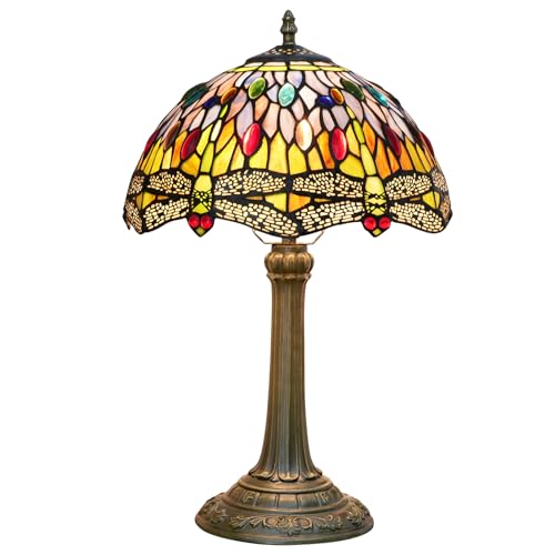 Blivuself Tiffany Tischlampe Gelb Libelle Stil Glasmalerei Lampe Nachttisch Leselampe 12X12X19 Zoll Schlafzimmer Wohnzimmer Home Ästhetisch Niedlich Dekor Blivuself Tiffany Tischlampe Gelb Libelle Stil Glasmalerei Lampe Nachttisch Leselampe 12X12X19 Zoll Schlafzimmer Wohnzimmer Home Ästhetisch Niedlich Dekor von Blivuself