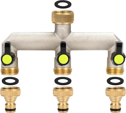 Blleshelfl 3-Wege Wasserverteiler, Gartenschlauch Anschluss, Wasseranschluss Verteiler Blleshelfl 3-Wege Wasserverteiler, Gartenschlauch Anschluss, Wasseranschluss Verteiler von Blleshelfl