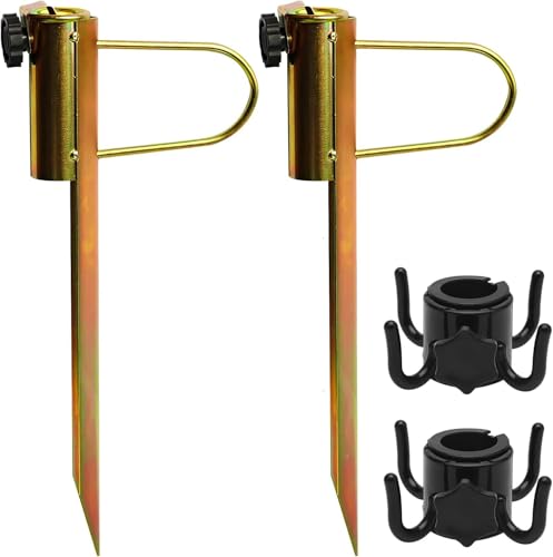 Blleshelfl Rasendorn Sonnenschirmhalter, 2er Set, Metall Sonnenschirmständer Blleshelfl Rasendorn Sonnenschirmhalter, 2er Set, Metall Sonnenschirmständer von Blleshelfl