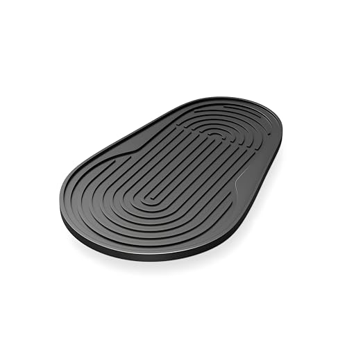 Blleshelfl Silikon Abtropfmatte für SodStream Duo, E-Duo, rutschfeste Unterlage aus BPA Freiem Silikon, Schwarz, Küchenzubehör Tropfmatte von Blleshelfl