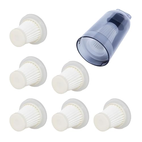 6Stück Waschbare HEPA-Filter für Mini Handstaubsauger Ersatzfilter für Micist, Antifnu, Feolavi Handstaubsauger, Effektive Schadstofffiltration, Ersatzfilter für Kabellosen Mini Handstaubsauger von Blleshelfl