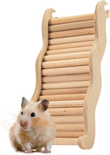 Hamster Holzbrücke Kletterleiter, Haustier Spielzeug für Kleintiere (Stil 2) von Blleshelfl