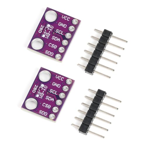 Blmirror 2 STÜCKE BME280 3,3 V Sensormodul Atmosphärendruck Temperatur Feuchtigkeitssensoren I2C SPI Breakout -BME280 von Blmirror