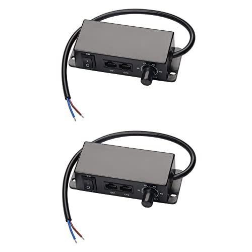 Blmirror 2X DC 0-10 V Dimmschalter Serieller Sync-Controller Drehschalter EIN/Aus für 0/1-10 V Dimmbare LED-Treiber Elektronische Vorschaltgeräte von Blmirror