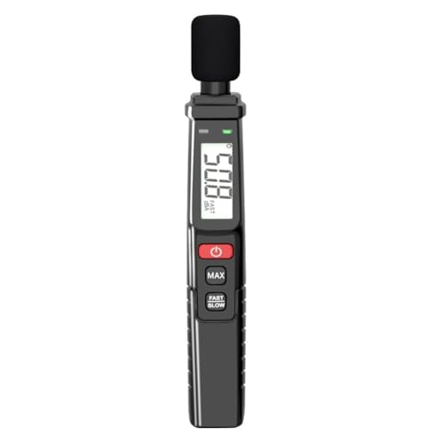 Blmirror Digitales Geräuschmessgerät Schallpegelmessgerät Hand-DB-Messgerät A-Bewertet 30-130 DB Audiomessgerät Dezibelmonitor von Blmirror