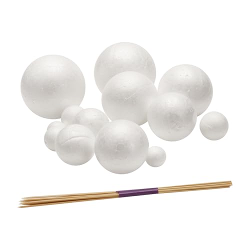 Blmirror Sonnensystem-Projektkit, PlanetModel Crafts 14 Polystyrolkugeln Unterschiedlicher GrößE für Schulwissenschaftliche Projekte Blmirror Sonnensystem-Projektkit, PlanetModel Crafts 14 Polystyrolkugeln Unterschiedlicher GrößE für Schulwissenschaftliche Projekte von Blmirror