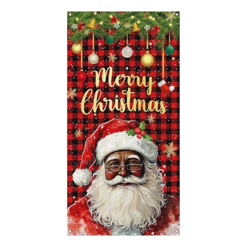 Weihnachtstürabdeckung, Weihnachtstürdekorationen, Weihnachtsmann-Türbanner Veranda-Schild, hängende Kulisse, Weihnachts-Türdekoration für Zuhause, Haustür, Innen- und Außenbereich, Winterurlaub Weihnachtstürabdeckung, Weihnachtstürdekorationen, Weihnachtsmann-Türbanner Veranda-Schild, hängende Kulisse, Weihnachts-Türdekoration für Zuhause, Haustür, Innen- und Außenbereich, Winterurlaub von Blob Bigomi