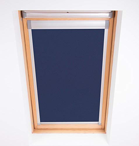 Bloc Skylight Blind 2 (55/98) für Fakro Dachfenster Blockout, Marineblau von Bloc Blinds