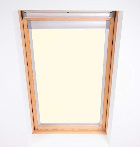 Bloc Skylight Rollo 1 (55/78) für Fakro Dachfenster Blockout, cremefarben von Bloc Blinds