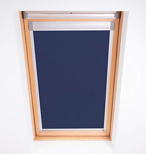 Bloc Skylight Rollo 6 (78/118) für Fakro Dachfenster Blockout, Marineblau von Bloc Blinds
