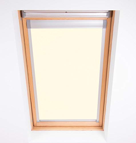 Bloc Skylight Rollo Für Velux Dachfenster Blockout, cremefarben, S06, Cream von Bloc Blinds