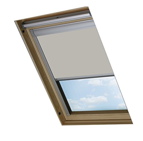 INSGEER für Velux Dachfenster Blockout, Polyester, Grau-Pale Stone, 15W x 125H cm INSGEER für Velux Dachfenster Blockout, Polyester, Grau-Pale Stone, 15W x 125H cm von INSGEER