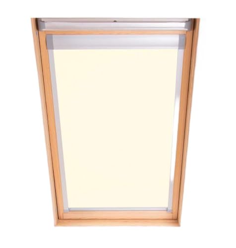 Bloc Skylight Rollo Für Velux Dachfenster Blockout, cremefarben, M06 von Bloc Blinds