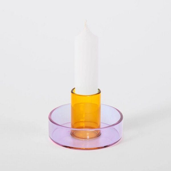 Block Design Duo Tone Kerzenhalter aus Glas von Block Design