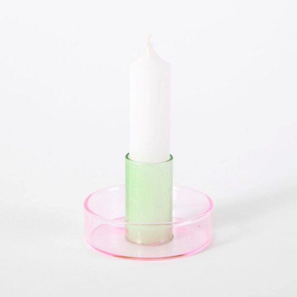 Block Design Duo Tone Kerzenhalter aus Glas von Block Design
