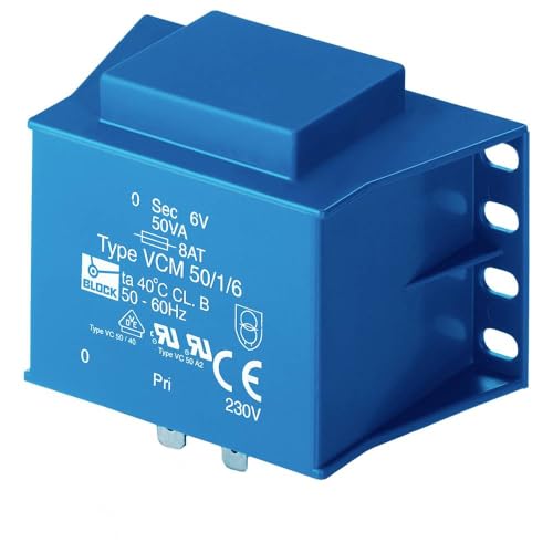 BLOCK VCM 50/1/24 Printtransformator 1 x 230 V 1 x 24 V/AC 50 VA 2.08 A von Block